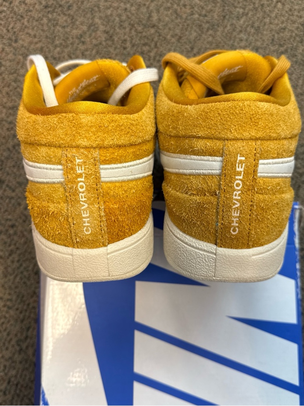 Nike Book 1 Chevrolet Gold Leaf -  Suede Low-Top Sneakers - Picture 4 of 5
